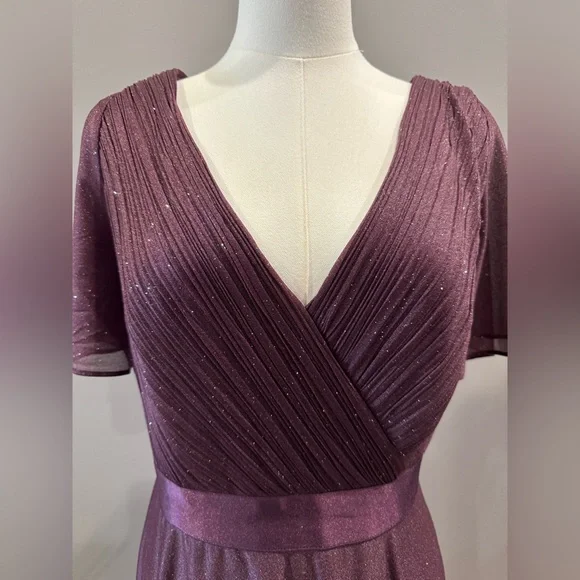 Like New Elegant Purple Evening Gown - Picture 2 of 8